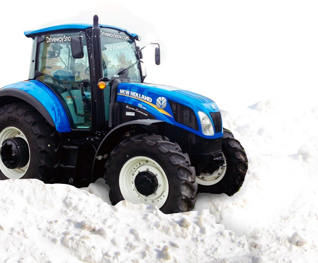 blue new holland tractor - Driveway Snow Team - Midhurst Ontario