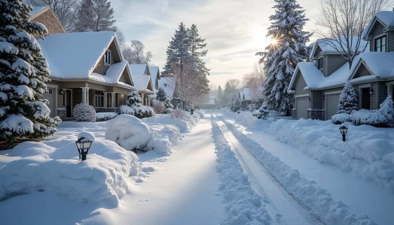 snow suburb